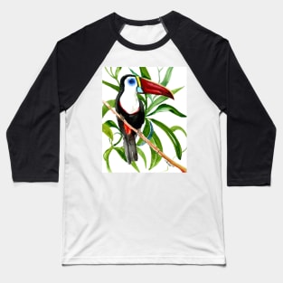 Toucan In the Jungle, White-Throated Toucan Baseball T-Shirt